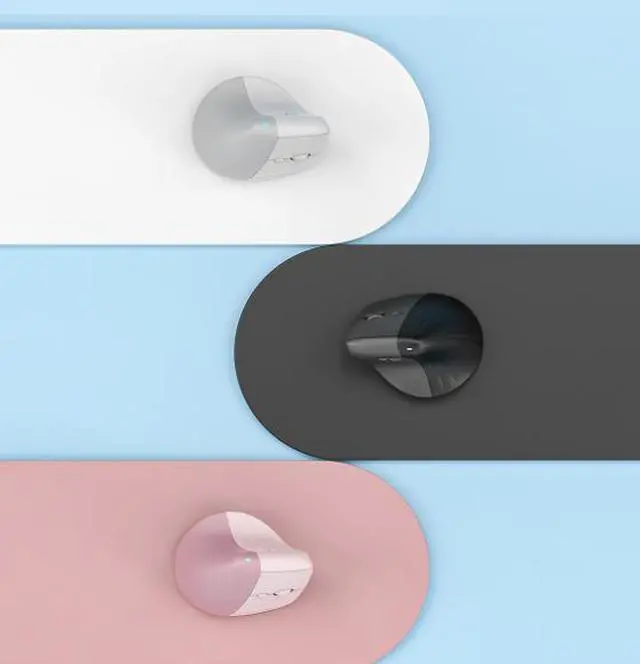 Alt view image 6 of 6 - V30 Wireless Bluetooth Dual-mode Vertical Mouse for Office - Silent Standing Ergonomic Mouse