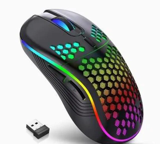 Main image of Wireless gaming mouse with RGB lighting is suitable for office and business wired e-sports mice with 7200 DPI