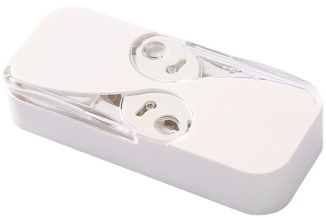 Main image of Refillable Portable Floss Dispenser with 12 Picks Compact Opening Case for Travel Daily Use and Convenient