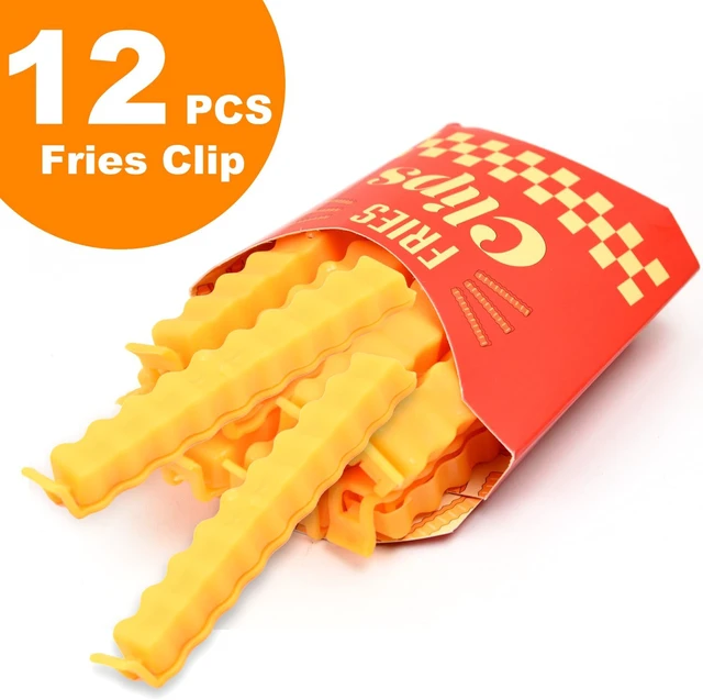 Alt view image 5 of 7 - French Fry Bread Bag Food Clips for Creative Clips 12 PCS, Fries Kitchen Clip, Moisture Proof and Fresh-Keeping Food Sealing Clip.