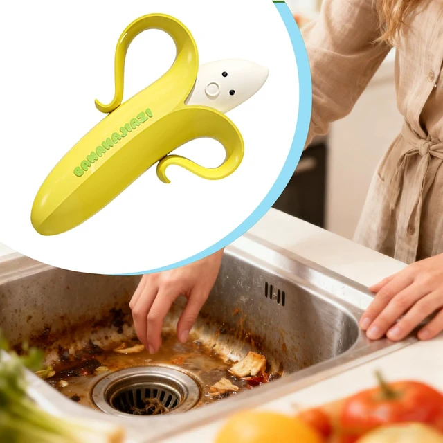 Alt view image 6 of 7 - Shower Drain Hair Catcher Tool Magnetic Storage Banana Shape Cleaning Scoop
Tub Drain Hair Catcher Clip for Bathroom Trash Home Garbage Bathtub Kitchen Laundry Floor Clog