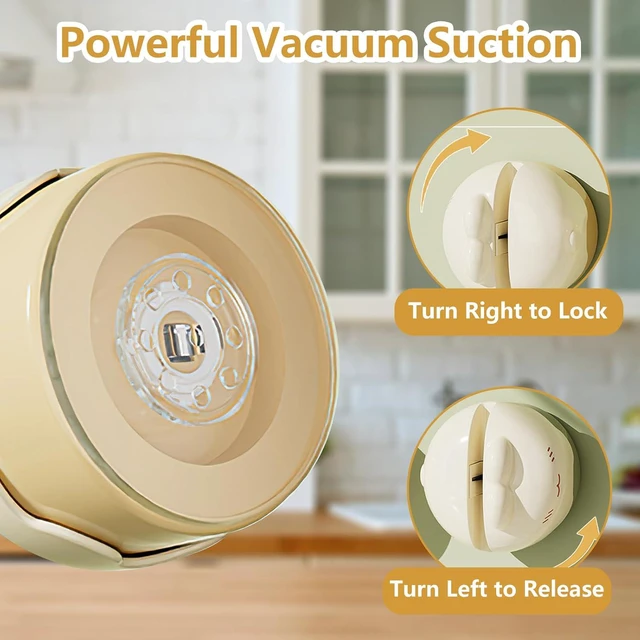 Alt view image 4 of 5 - Cute Style Kitchen Knife Sharpener with Suction Cup Base, Compact Round Design, Essential and Practical Tool for Home Use (Pink) yellow