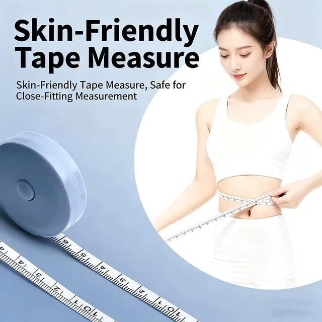 Alt view image 3 of 4 - 2M Soft Tape Measure, Dual-Scale Flexible Ruler for Body Sewing & Tailoring, Retractable Cloth Measuring Tape for Body Metrics & Craft Projects (Pink)