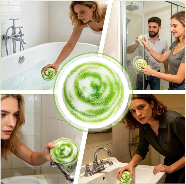 Alt view image 5 of 7 - Bathroom Cleaning Brush Ball Shape Bathtub Cleaning
Restroom Sink Scrubber for Renters Landlords Home Apartment Hotel Dormitory Restaurant Powder Room Spa Studio Shopping Mall(2 items)
