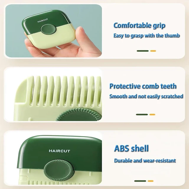 Alt view image 4 of 6 - Professional Hair Cutting Comb Tool Protective Lid Convenient Hair Stylist Supplies for Safe Trimming and Styling Compact Design for Boys and Girls and Adults and Safe for Precise