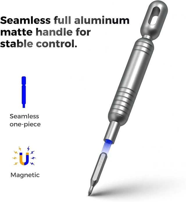 Alt view image 5 of 7 - 55-in-1 Precision Screwdriver Set Mini Magnetic Repair Tool Kit54 Magnetic Durable Bits, Compact Magnetic Case for Phone, Laptop, PC, Camera, Watch and Gifts for Men Women blue