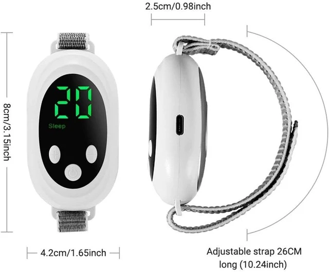 Alt view image 2 of 6 - Handheld Sleep Aid Device with Microcurrent Pulse Technology Handheld Calm Device for Relaxation & Deep Rest, USB Rechargeable Portable Stress Relief Tool for Travel Office & Home (White)