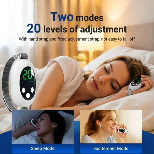 Alt view image 5 of 6 - Handheld Sleep Aid Device with Microcurrent Pulse Technology Handheld Calm Device for Relaxation & Deep Rest, USB Rechargeable Portable Stress Relief Tool for Travel Office & Home (White)