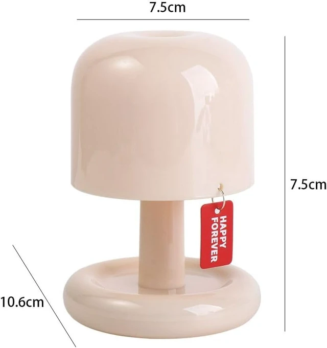 Alt view image 2 of 5 - Mushroom Table Lamp, Mini Gradual Sunset Desktop Light Decoration Bedside Bedroom LED Tabletop Minimalist Desk Lights Kids GiftMushroom Table Lamp, Mini Gradual Sunset Desktop Light Decoration Bedside