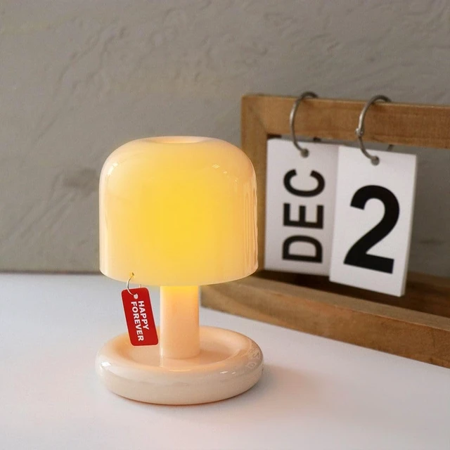 Alt view image 4 of 5 - Mushroom Table Lamp, Mini Gradual Sunset Desktop Light Decoration Bedside Bedroom LED Tabletop Minimalist Desk Lights Kids GiftMushroom Table Lamp, Mini Gradual Sunset Desktop Light Decoration Bedside