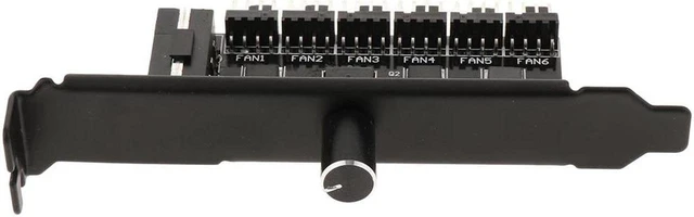 Main image of 4-Pin Power 6 Channels PC Case CPU Cooler Cooling Fan Speed Controller