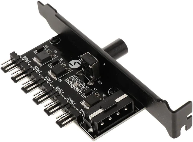 Alt view image 2 of 5 - 4-Pin Power 6 Channels PC Case CPU Cooler Cooling Fan Speed Controller