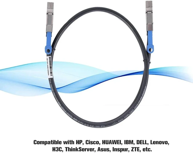 Alt view image 2 of 7 - ExternalMini SAS HD SFF-8644 to Mini SAS High Density HD SFF-8644 Data Server Raid Cable 50cm 12Gbps SF-069-0.5M