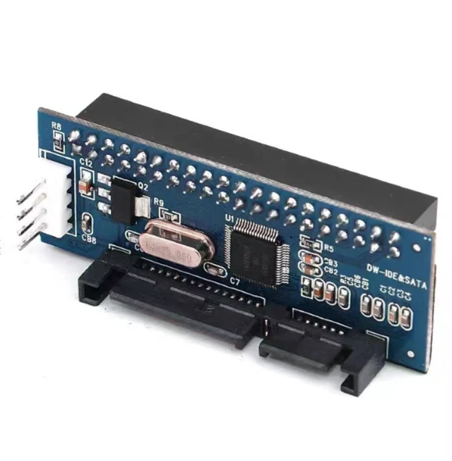 Alt view image 3 of 4 - IDE/PATA 40Pin Disk To SATA Female Converter Adapter PCBA For Desktop & 3.5" Hard Disk Drive With 7Pin-SATA Data Cable