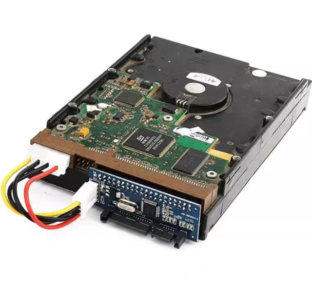 Alt view image 4 of 4 - IDE/PATA 40Pin Disk To SATA Female Converter Adapter PCBA For Desktop & 3.5" Hard Disk Drive With 7Pin-SATA Data Cable
