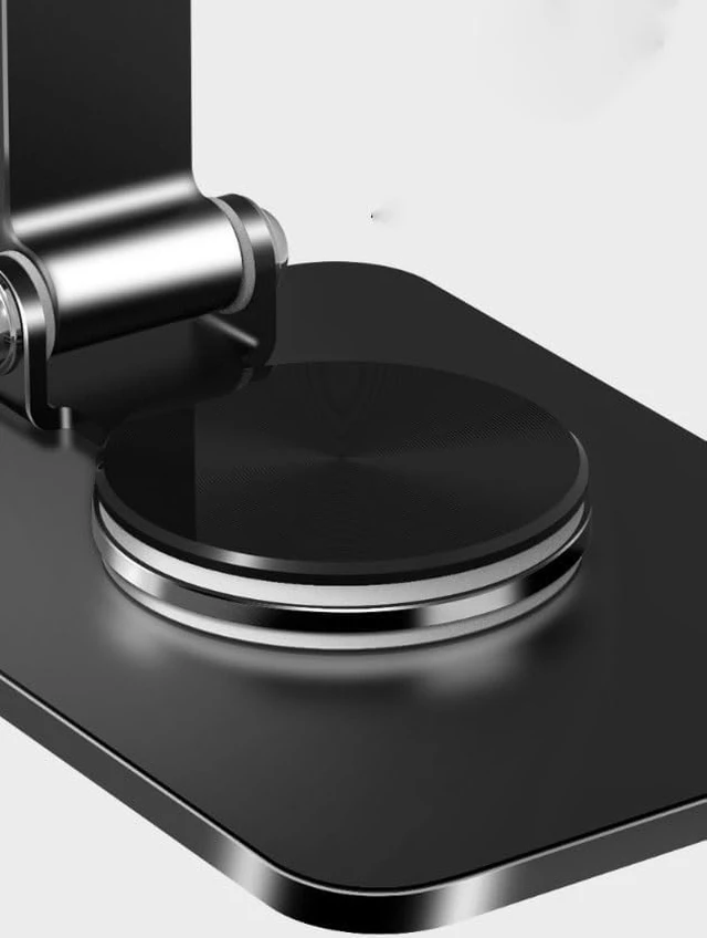 Alt view image 4 of 6 - 360-degree rotatable phone stand, desktop metal portable folding lazy person live streaming tripod