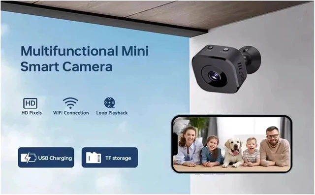Alt view image 4 of 6 - Smart wireless home security camera with HD video, indoor and outdoor use, remote real-time viewing for surveillance monitoring