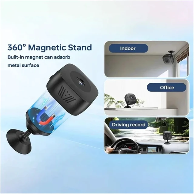 Alt view image 5 of 6 - Smart wireless home security camera with HD video, indoor and outdoor use, remote real-time viewing for surveillance monitoring