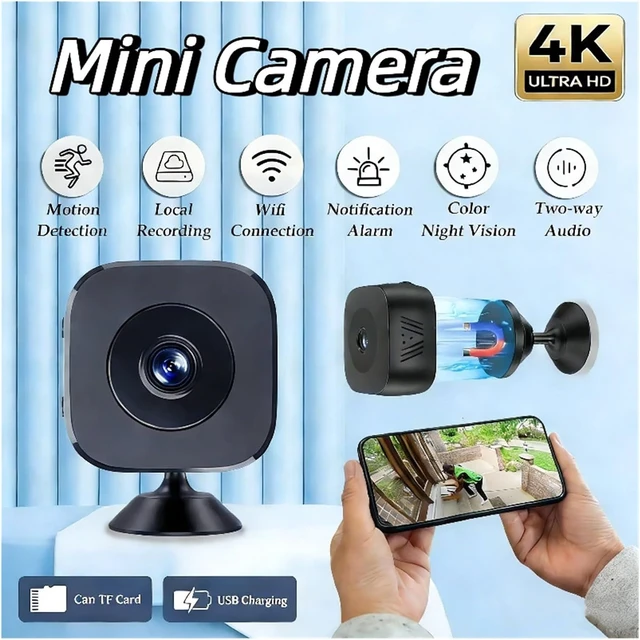 Alt view image 3 of 6 - Smart wireless home security camera with HD video, indoor and outdoor use, remote real-time viewing for surveillance monitoring