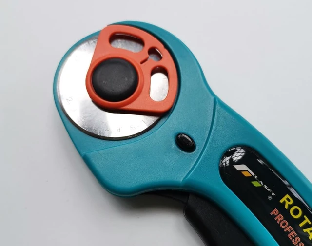 Alt view image 3 of 4 - 45mm Manual Rotary Cutter with Round Blades - Sharp Precision Cutting Tool for Fabric, Leather, Crafts & Sewing Projects
