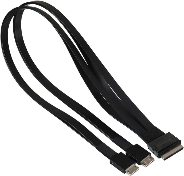 Main image of Oulink (SFF-8611) 8i to Oculink (SFF-8611) 4i 2-Port Y Cable