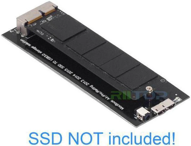 Alt view image 5 of 6 - USB 3.0 SSD Enclosure for 2013 2014 2015 Apple MacBook Air Pro Retina SSD Adapter with Cable, USB External Reader for (2013-2017 Year) A1465 A1466 A1398 A1502 SSD (12+16 pin)