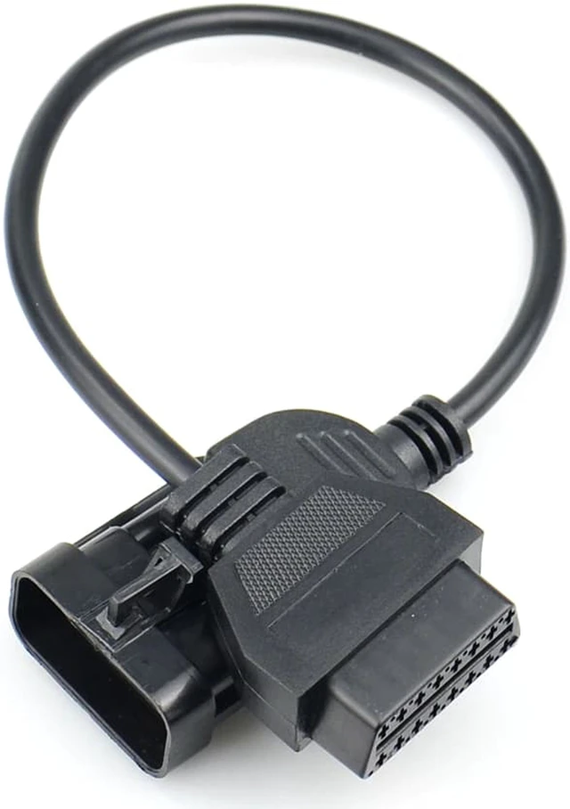Alt view image 2 of 4 - 10pcs/Lot est O-pel 10Pin Extension Cable to OBD2 16Pin Female Diagnostic Connector for Opel 10 Pin Works OP COM