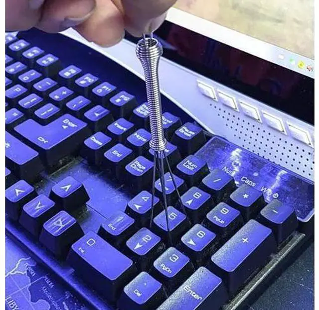 Alt view image 5 of 5 - 4 Pieces Keyboard Lube Switch Puller Kit IC Extractor Switch Puller Key Cap Puller Fine Head Grease Brush for Disassembly of Keyboard Electronic Component(4pcs Keyboard Puller Set)