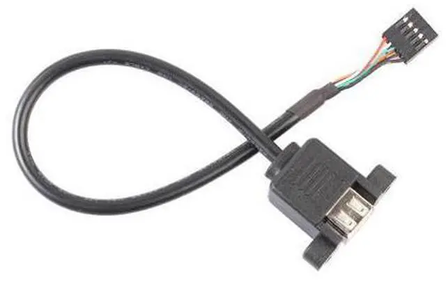 Main image of 9 Pin Motherboard Header to 2 Ports USB 2.0 Female Cable Adapter 30cm Extension Cables Computer Connectors for PC