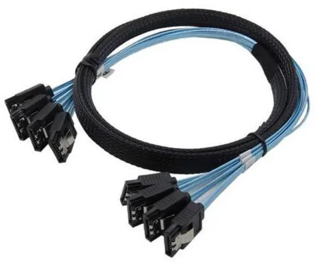 Main image of CableDeconn High Speed 6Gbps 4pcs/set Sata Cable Sas Cable for Server 1M (H0101)