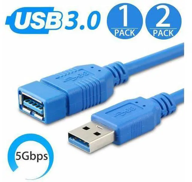 Main image of 10FT Super Speed USB 3.0 Type A Male to Female Extension Cable For Laptop PC