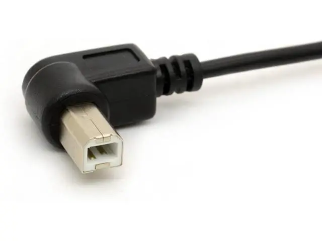 Alt view image 2 of 4 - 1.5M USB to Printer Adapter Cables 90 Degree USB 2.0 A Male to B Right Angle Plug Converter Lead 480Mbps High Speed Wireless Wired Adaptor Scanner Extension Cord (Right)