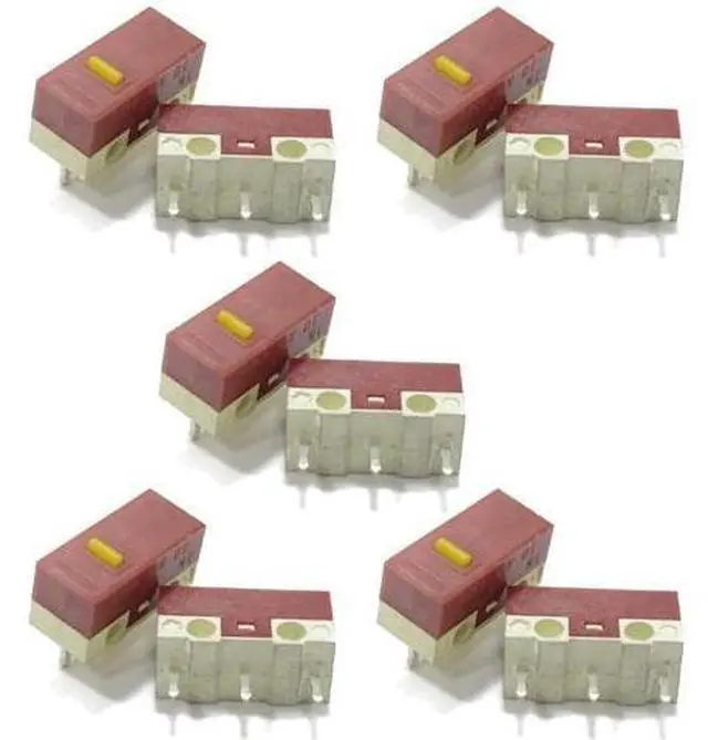 Alt view image 2 of 6 - 2/10Piece Mouse Micro Switch Micro Mute Button HUANO Silent Mouse Microswitch(2)