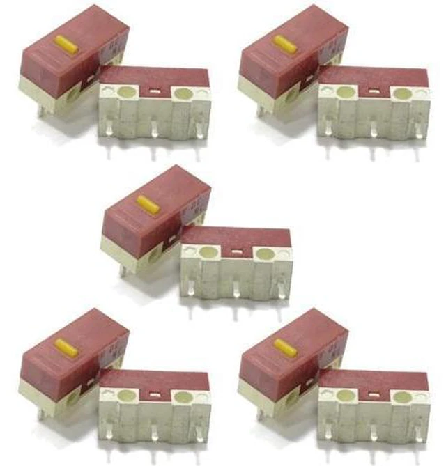 Main image of 2/10Piece Mouse Micro Switch Micro Mute Button HUANO Silent Mouse Microswitch(10)