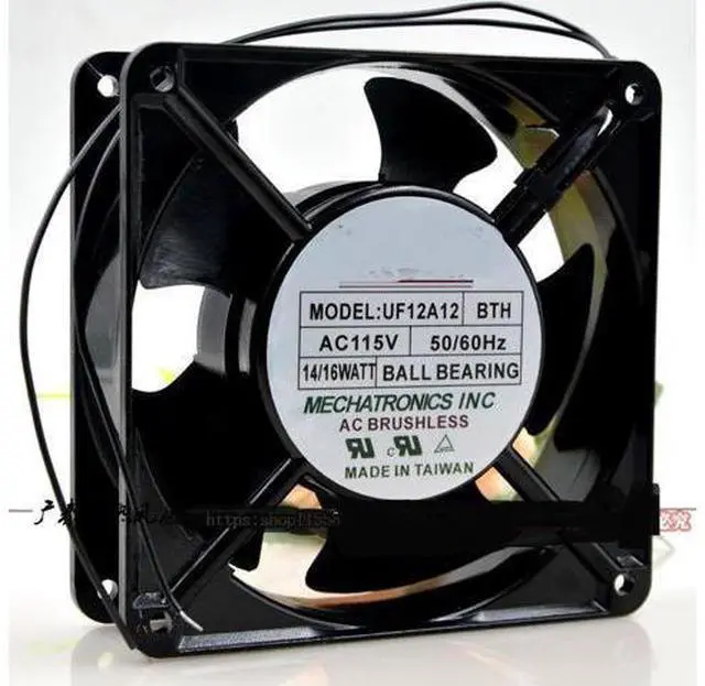 Alt view image 3 of 3 - UF12A12 12cm BTH 115/110V 14/12W cooling fan