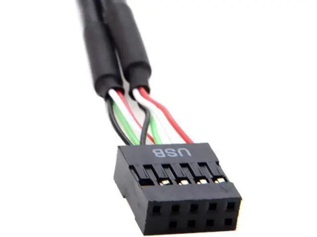 Alt view image 5 of 6 - a Internal 9-Pin USB 2.0 Splitter 1 Male to 4 Female Motherboard Pin to PC Case