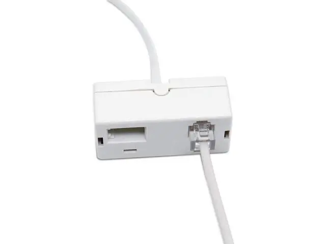 Alt view image 5 of 7 - 2 PACK RJ45 to BT RJ11 Secondary Telephone Splitter 2 Way Female to Male Adapter Converter Line Cables Telephone Plug Socket Connector Ethernet For Landline