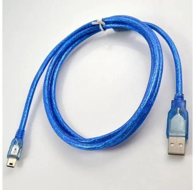 Main image of 5 FT USB 2.0 A MALE TO MINI B 5-PIN MALE PC DATA CABLE