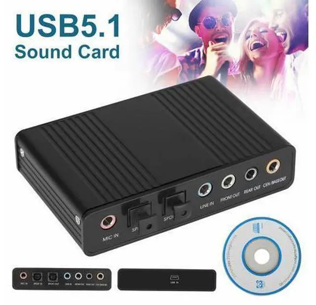 Main image of 6 Channel 5.1 Optical SPDIF Sound Card USB Audio Output Adapter External for PC