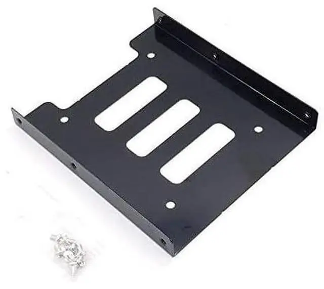 Alt view image 2 of 6 - 2.5 to 3.5 Inch Hard Disk Metal Bracket Adapter HDD Holder with IDE 4P Male to SATA 15 Pin Cable SATA 3.0 Cable for Desktop PCSSD Server (Red)