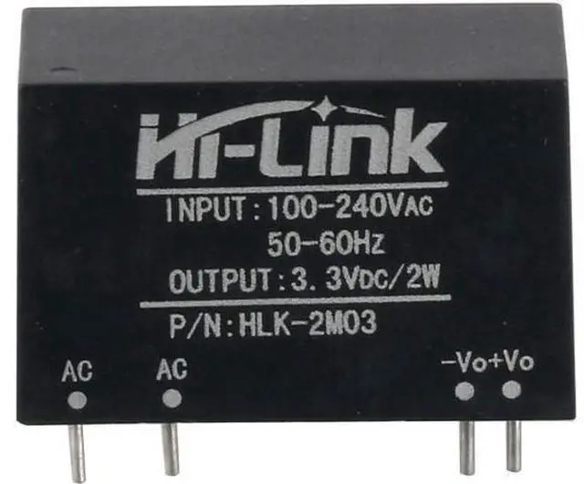 Main image of HI-Link HLK-2M03 Power Supply Module AC-DC 220V to 3.3V 600mA Step Down Buck Isolated Intelligent Household Switch Converter (5 PCS)