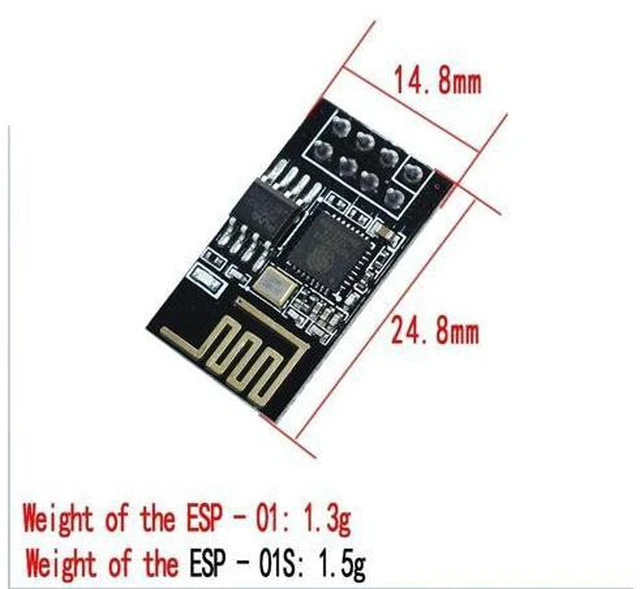 Alt view image 5 of 6 - ESP-01 WiFi model ESP8266 series, improved version ESP-01S, guaranteed authenticity, Internet of Things, Ardui badge(ESP01)