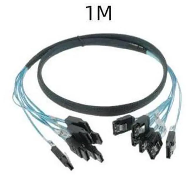 Main image of 4 pcs/set Sata To Sata Cable 6 to 6 straight Cable Sata 7 Pin To Sata 7 Pin Sas Cable 6Gbps HDD Splitter Cable For Server (0.5m)