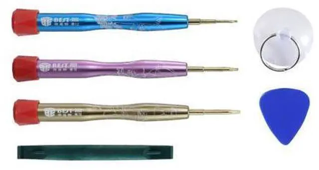 Alt view image 4 of 5 - BST-9900C 6 in 1 Precision Screwdriver Kit 0.8 Pentalobe T6 T8 Trox Suction Cup Spudger for Mobile Phone Repair Tools Set
