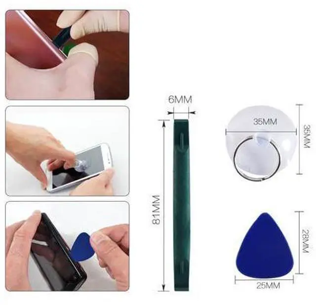 Alt view image 2 of 5 - BST-9900C 6 in 1 Precision Screwdriver Kit 0.8 Pentalobe T6 T8 Trox Suction Cup Spudger for Mobile Phone Repair Tools Set