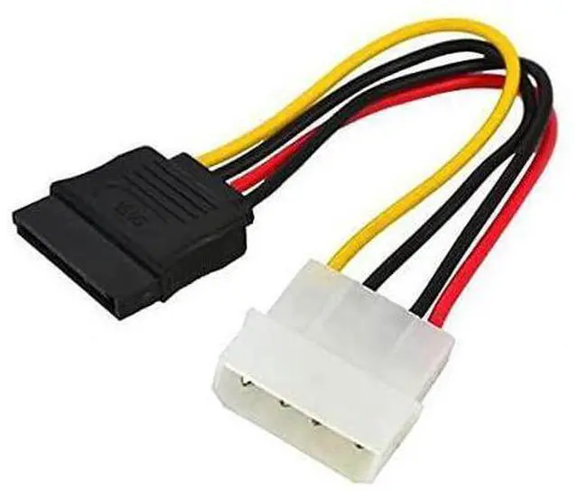 Alt view image 5 of 6 - 2.5 to 3.5 Inch Hard Disk Metal Bracket Adapter HDD Holder with IDE 4P Male to SATA 15 Pin Cable SATA 3.0 Cable for Desktop PCSSD Server (Red)