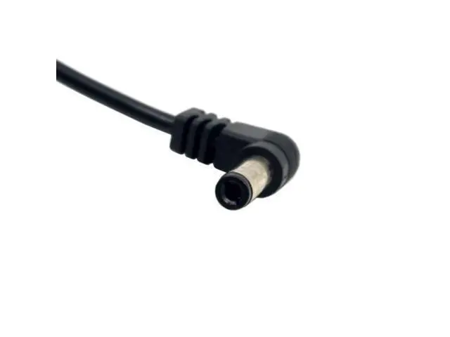 Alt view image 2 of 3 - DC Power Cable DC Power 5.5 x 2.1mm / 2.5mm Male to 5.5 2.1/2.5mm Male Plug Cable Right Angled 90 Degree 60cm Power to DC Cable