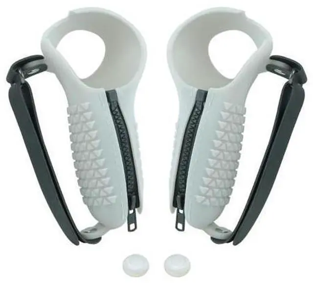 Main image of Anti-Throw Controller Shells Grips Rocker Caps for 4 VR Handle Protective Pouch VR Controller Sleeves Lightweight(White)