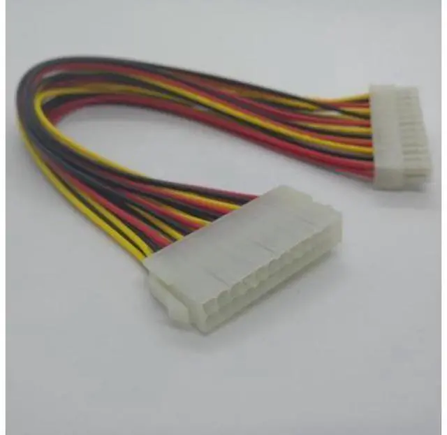 Alt view image 2 of 5 - 30CM ATX power supply cable 24 pin male to 24 pin female 24PIN extension cable cord for desktop computer motherboard Adapter