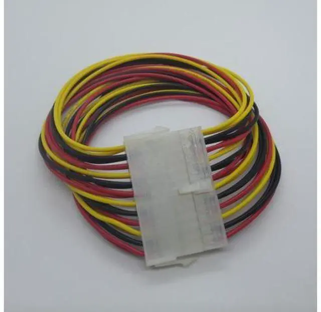 Alt view image 3 of 5 - 30CM ATX power supply cable 24 pin male to 24 pin female 24PIN extension cable cord for desktop computer motherboard Adapter